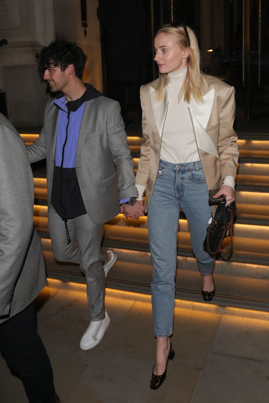 SOPHIE TURNER and Joe Jonas at Arts Club in London 02/15/2019