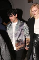SOPHIE TURNER and JOE JONAS Leaves Craig