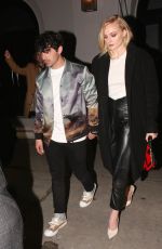 SOPHIE TURNER and JOE JONAS Leaves Craig