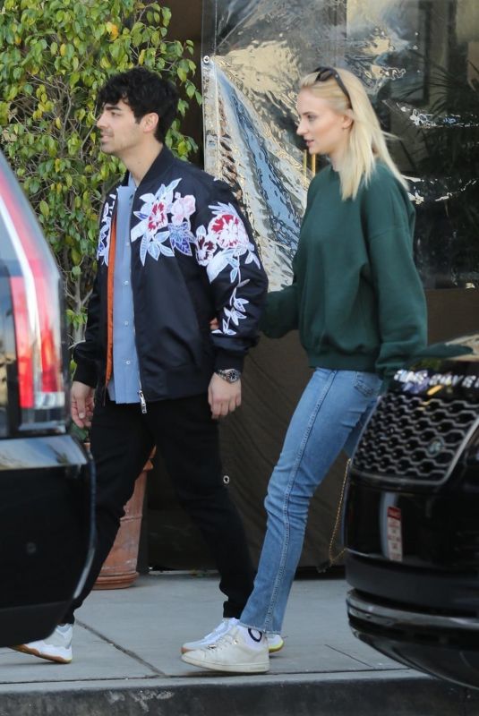 SOPHIE TURNER and Joe Jonas Out in Beverly Hills 02/23/2019