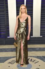 SOPHIE TURNER at Vanity Fair Oscar Party in Beverly Hills 02/24/2019