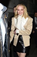 SOPHIE TURNER Leaves Corinthia Hotel in London 02/19/2019