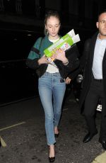 SOPHIE TURNER Night Out in New York 02/13/2019
