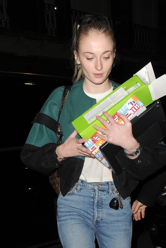 SOPHIE TURNER Night Out in New York 02/13/2019