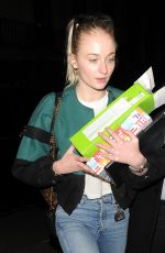 SOPHIE TURNER Out and About in London 02/13/2019