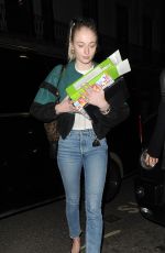 SOPHIE TURNER Out and About in London 02/13/2019