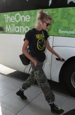STELLA MAXWELL at Linate Airport in Milan 02/20/2019