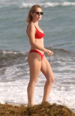 TANYA BURR in Bikini at a Beach in Miami 02/01/2019