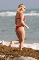 TANYA BURR in Bikini at a Beach in Miami 02/01/2019