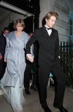 TAYLOR SWIFT and Joe Alwyn Leaves Vogue Bafta Party in London 02/10/2019