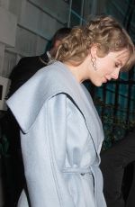 TAYLOR SWIFT and Joe Alwyn Leaves Vogue Bafta Party in London 02/10/2019
