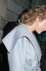 TAYLOR SWIFT and Joe Alwyn Leaves Vogue Bafta Party in London 02/10/2019