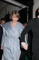 TAYLOR SWIFT and Joe Alwyn Leaves Vogue Bafta Party in London 02/10/2019