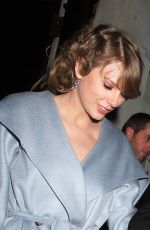 TAYLOR SWIFT and Joe Alwyn Leaves Vogue Bafta Party in London 02/10/2019