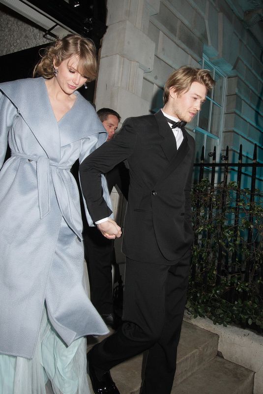 TAYLOR SWIFT and Joe Alwyn Leaves Vogue Bafta Party in London 02/10/2019