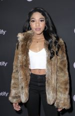 TEALA DUNN at Spotify Best New Artist 2019 in Los Angeles 02/07/2019