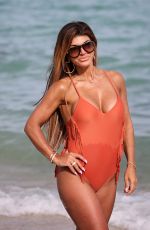 TERESA GIUDICE in Swimsuit at a Beach in Miami 02/15/2019