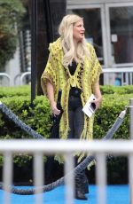 TORI SPELLING Arrives Late to The Lego 2 Premiere in Los Angeles 02/02/2019
