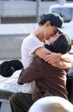 VANESSA HUDGENS and Austin Butler Kissing at LAX Airport in Los Angeles 02/26/2019