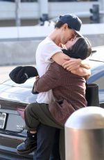 VANESSA HUDGENS and Austin Butler Kissing at LAX Airport in Los Angeles 02/26/2019