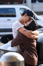 VANESSA HUDGENS and Austin Butler Kissing at LAX Airport in Los Angeles 02/26/2019