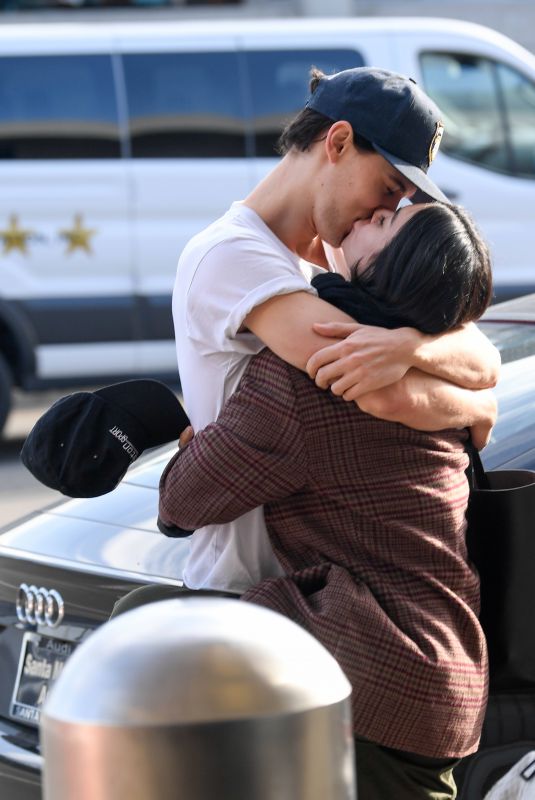 VANESSA HUDGENS and Austin Butler Kissing at LAX Airport in Los Angeles 02/26/2019