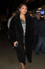 VANESSA WHITE Celebrates Her Sisters Birthday in London 02/22/2019