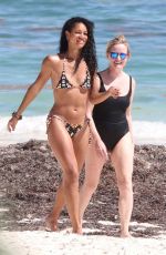 VICK HOPE in Bikini at a Beach in Tulum 02/16/2019