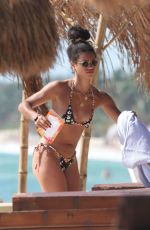 VICK HOPE in Bikini at a Beach in Tulum 02/16/2019