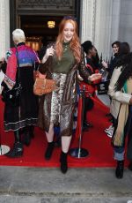 VICTORIA CLAY Out at London Fashion Week 02/15/2019