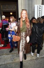 VICTORIA CLAY Out at London Fashion Week 02/15/2019