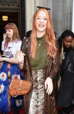 VICTORIA CLAY Out at London Fashion Week 02/15/2019