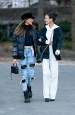 VICTORIA JUSTICE and MADISON REED Out at Central Park in New York 02/12/2019