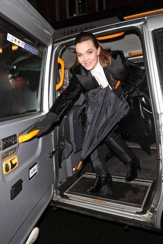 VICTORIA PENDLETON Leaves La Boheme VIP Press Night in London 01/29/2019