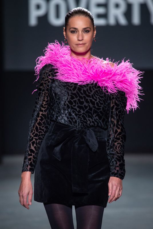 YASMINLE BON at Oxfam Fighting Poverty Catwalk Show at London Fashion Week 02/18/2019