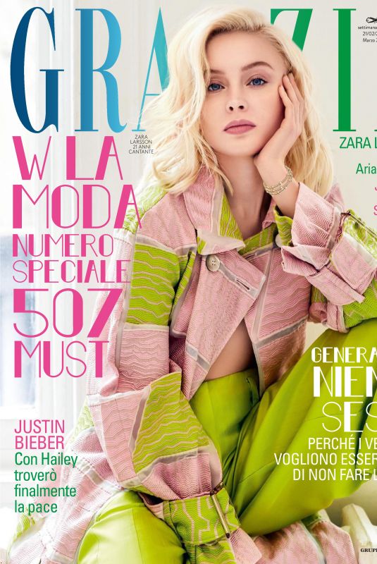 ZARA LARSSON in Grazia Magazine, Italy February 2019