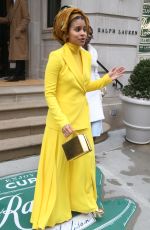 ZAZIE BEETZ Leaves Ralph Lauren Show at New York Fashion Week 02/07/2019