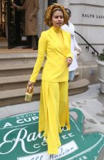 ZAZIE BEETZ Leaves Ralph Lauren Show at New York Fashion Week 02/07/2019