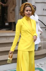 ZAZIE BEETZ Leaves Ralph Lauren Show at New York Fashion Week 02/07/2019