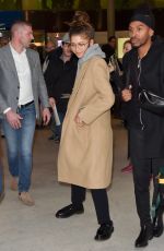 ZENDAYA COLEMAN Arrives at Charles De Gaulle Airport in Paris 02/26/2019