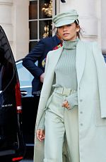 ZENDAYA COLEMAN Leaves Her Hotel in Paris 02/27/2019