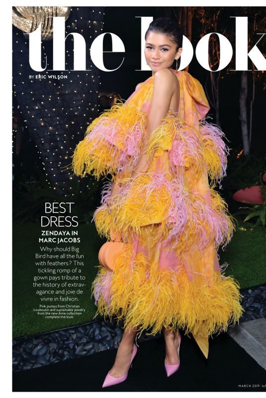 ZENDYA in Instyle Magazine, March 2019
