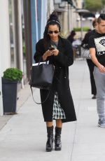 ZOE KRAVITZ Out Shopping on Rodeo Drive in Beverly Hills 02/12/2019