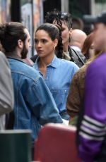ADRIA ARJONA on the Set of Morbius in Manchester 03/26/2019