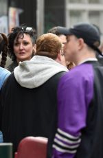 ADRIA ARJONA on the Set of Morbius in Manchester 03/26/2019