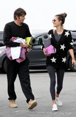 ALESSANDRA AMBROSIO and Nicolo Oddi Heading to Yoga Studio in Venice Beach 03/11/2019