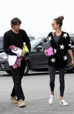 ALESSANDRA AMBROSIO and Nicolo Oddi Heading to Yoga Studio in Venice Beach 03/11/2019