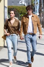ALESSANDRA AMBROSIO and Nicolo Oddi Out in Los Angeles 03/12/2019
