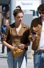 ALESSANDRA AMBROSIO and Nicolo Oddi Out in Los Angeles 03/12/2019