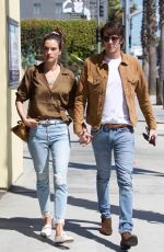 ALESSANDRA AMBROSIO and Nicolo Oddi Out in Los Angeles 03/12/2019